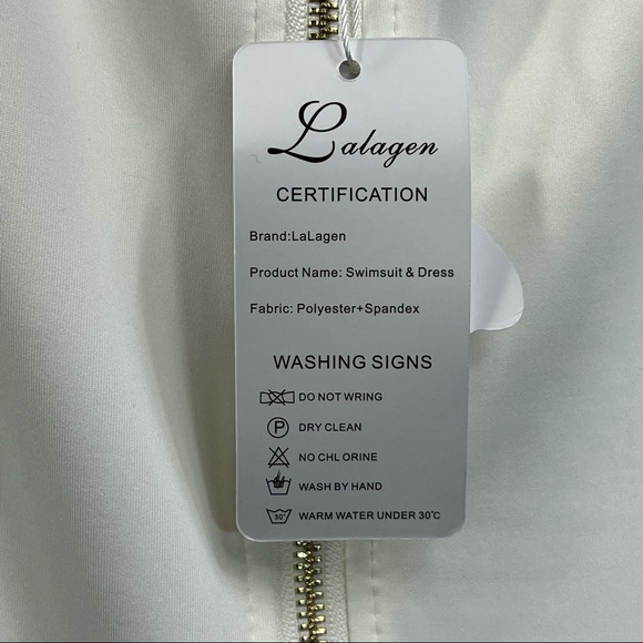 LaLagen White Off the Shoulder Cocktail Dress Women’s 3X - Picture 4 of 7